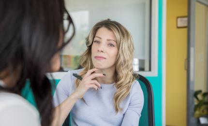 Women speaking