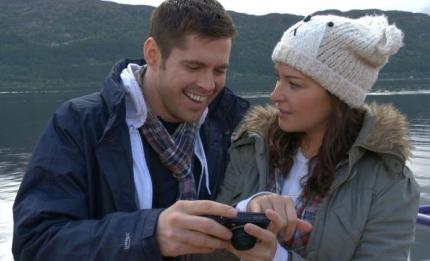 Ashlie and Stephen on Loch Ness