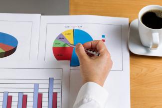 Comparing two charts